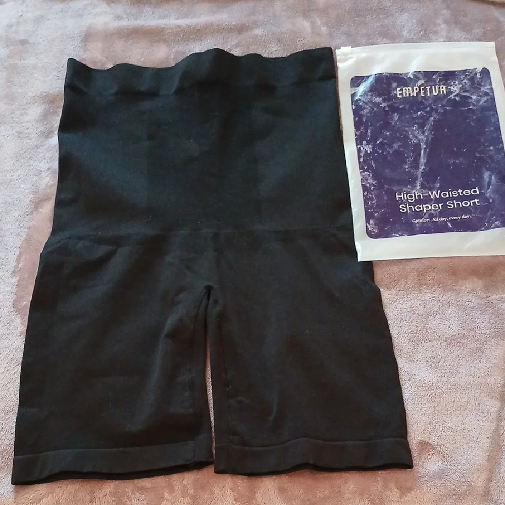 Empetua Black High-Waisted Shaper Shorts Women's 3XL